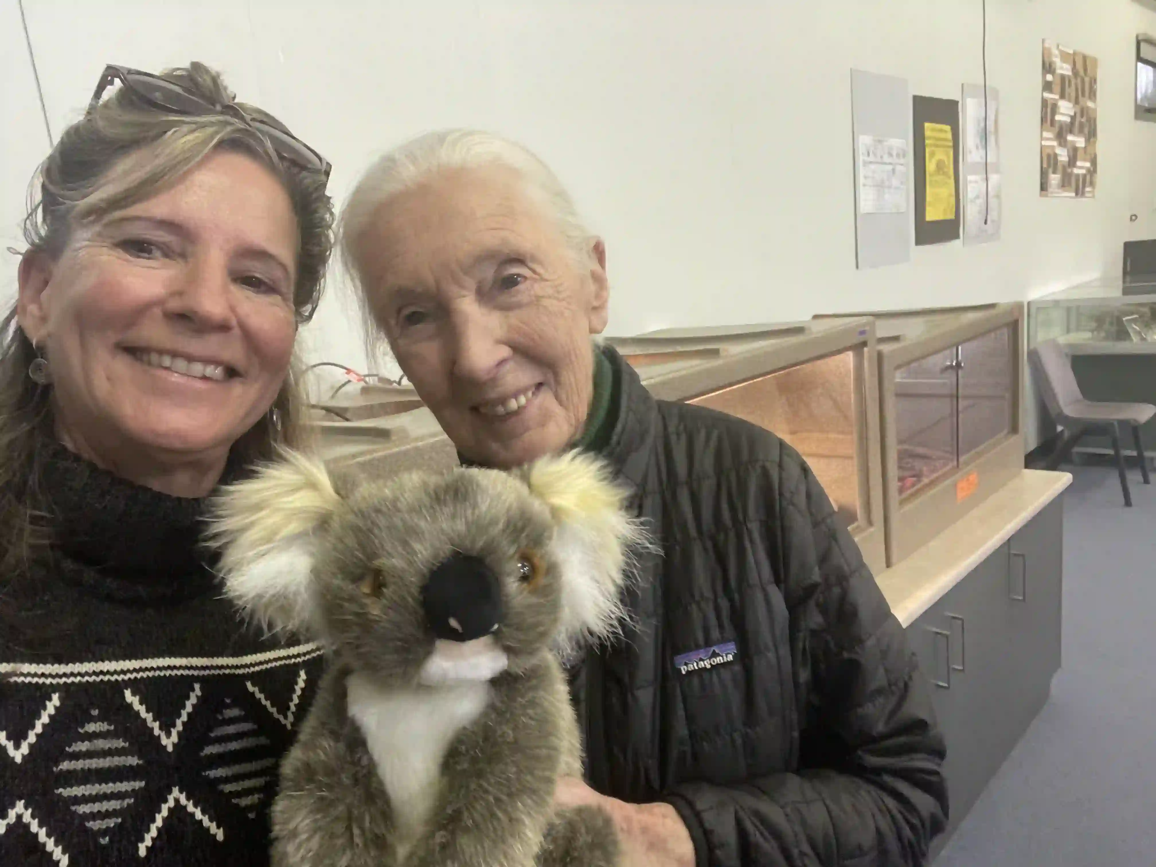 Dr. Jane Goodall with Karen Burke da Silva